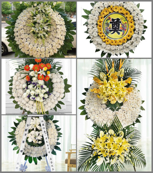 广东梅州市丰顺县留隍镇上湾村花圈速递