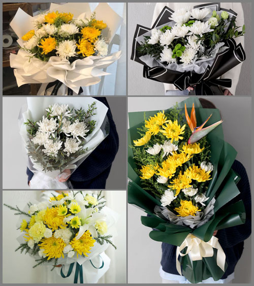广东梅州市丰顺县留隍镇上湾村白事花束代送
